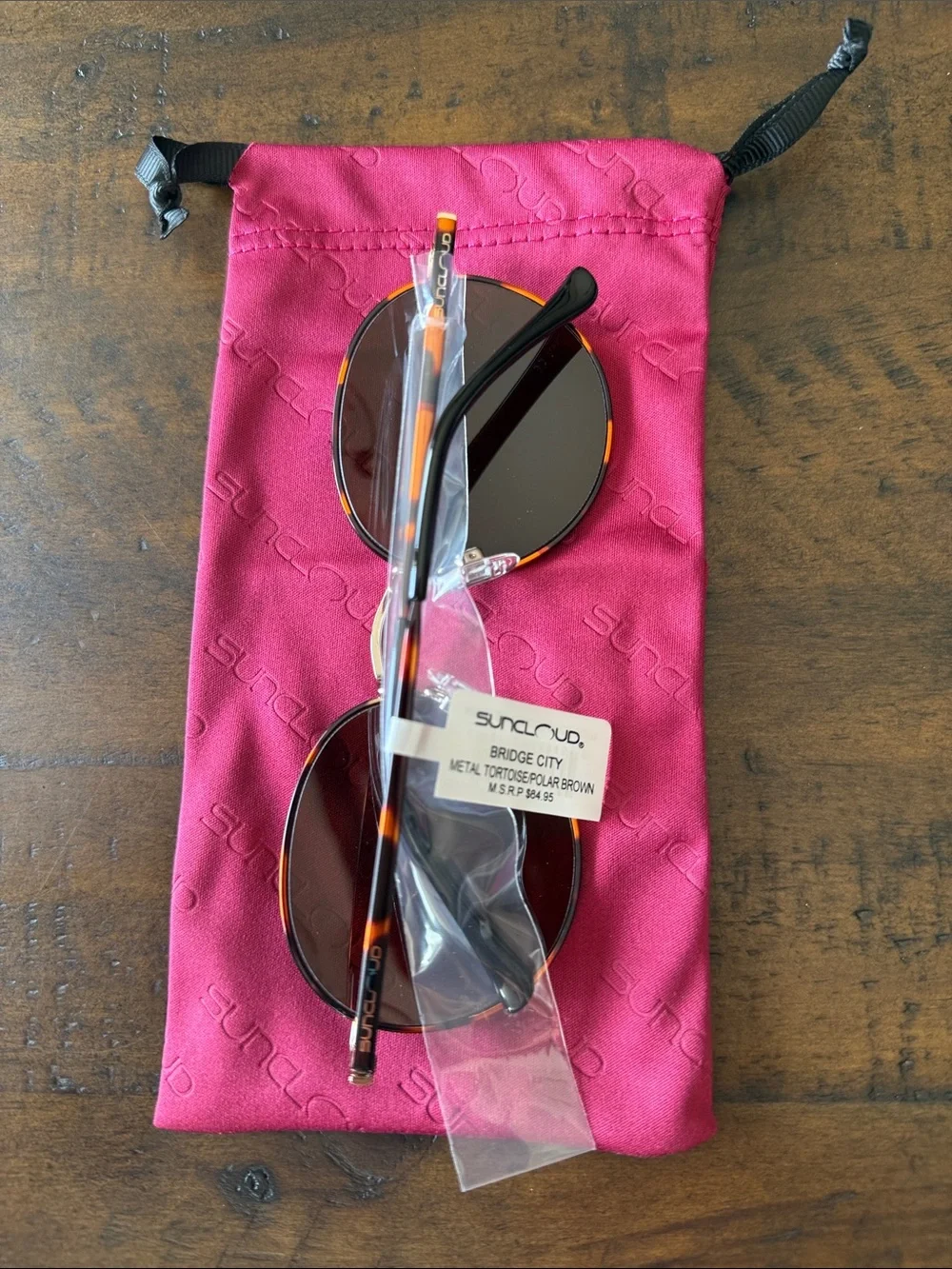 Suncloud Bridge City Metal Tortoise Polarized Sunglasses